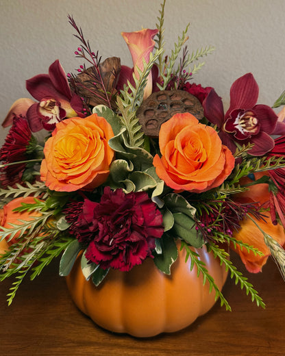 Luxury Autumn Pumpkin Centerpiece